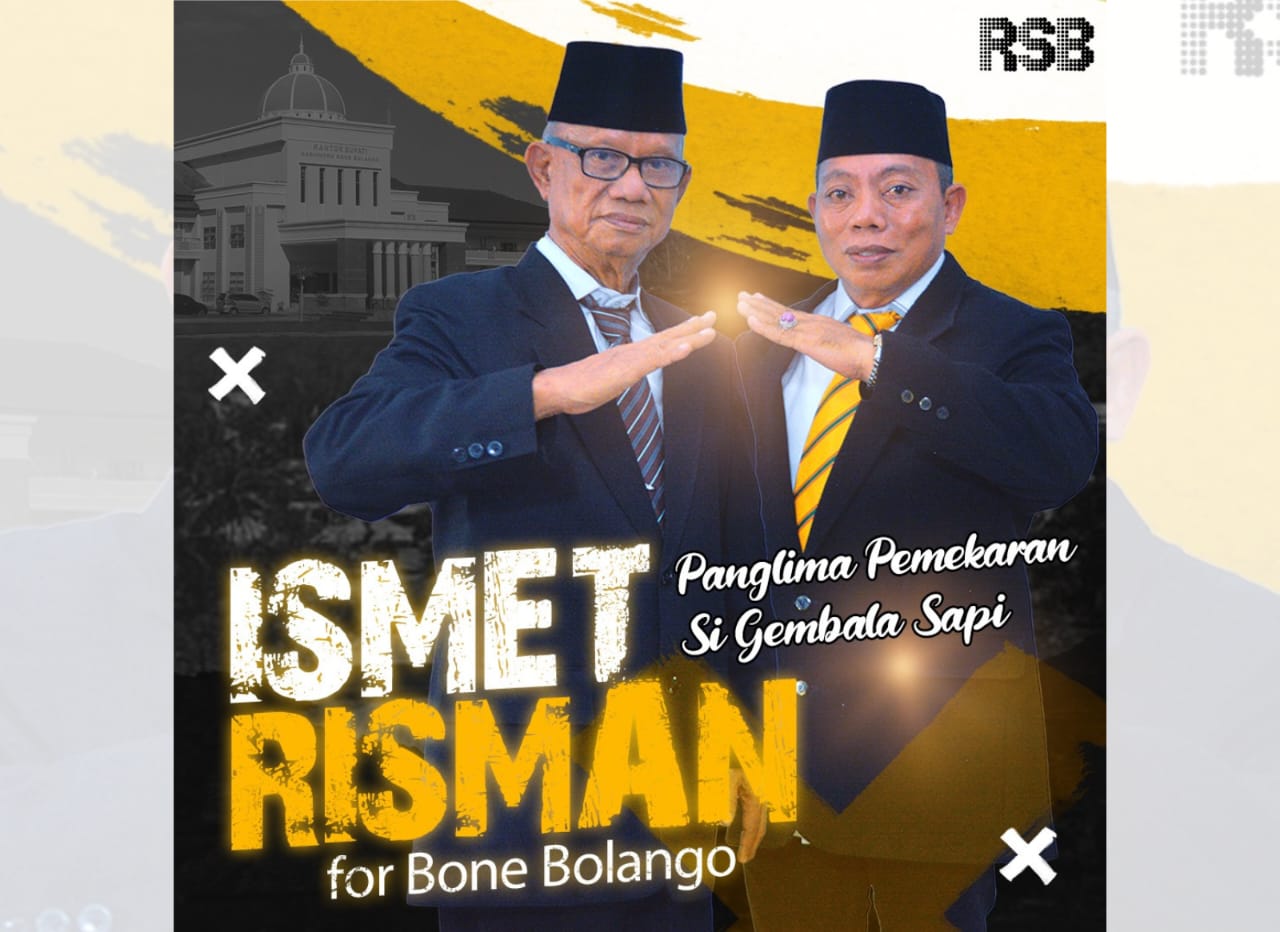 Pasangan calon Bupati dan Wakil Bupati Bone Bolango nomor urut 3, Ismet Mile dan Risman Tolingguhu (IRIS).(Foto: Tim Pemenangan)