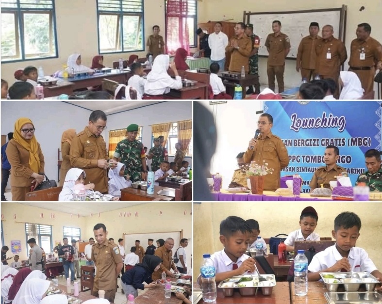 Dimulai dari SDN 4 Sangkub, Bupati Boltara Resmi Jalankan Program MBG