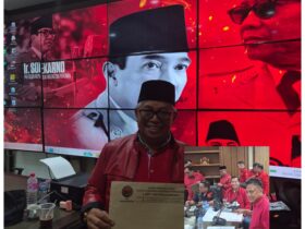 Rapat Internal DPD PDI Perjuangan Sulut diperluas bersama DPC dan Sekaligus Penyerahan Surat Pengesahan dan Penetapan Pimpinan DPRD Kabupaten Bolmong Utara. (doc.istimewa)