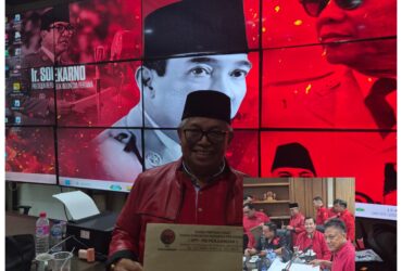 Rapat Internal DPD PDI Perjuangan Sulut diperluas bersama DPC dan Sekaligus Penyerahan Surat Pengesahan dan Penetapan Pimpinan DPRD Kabupaten Bolmong Utara. (doc.istimewa)