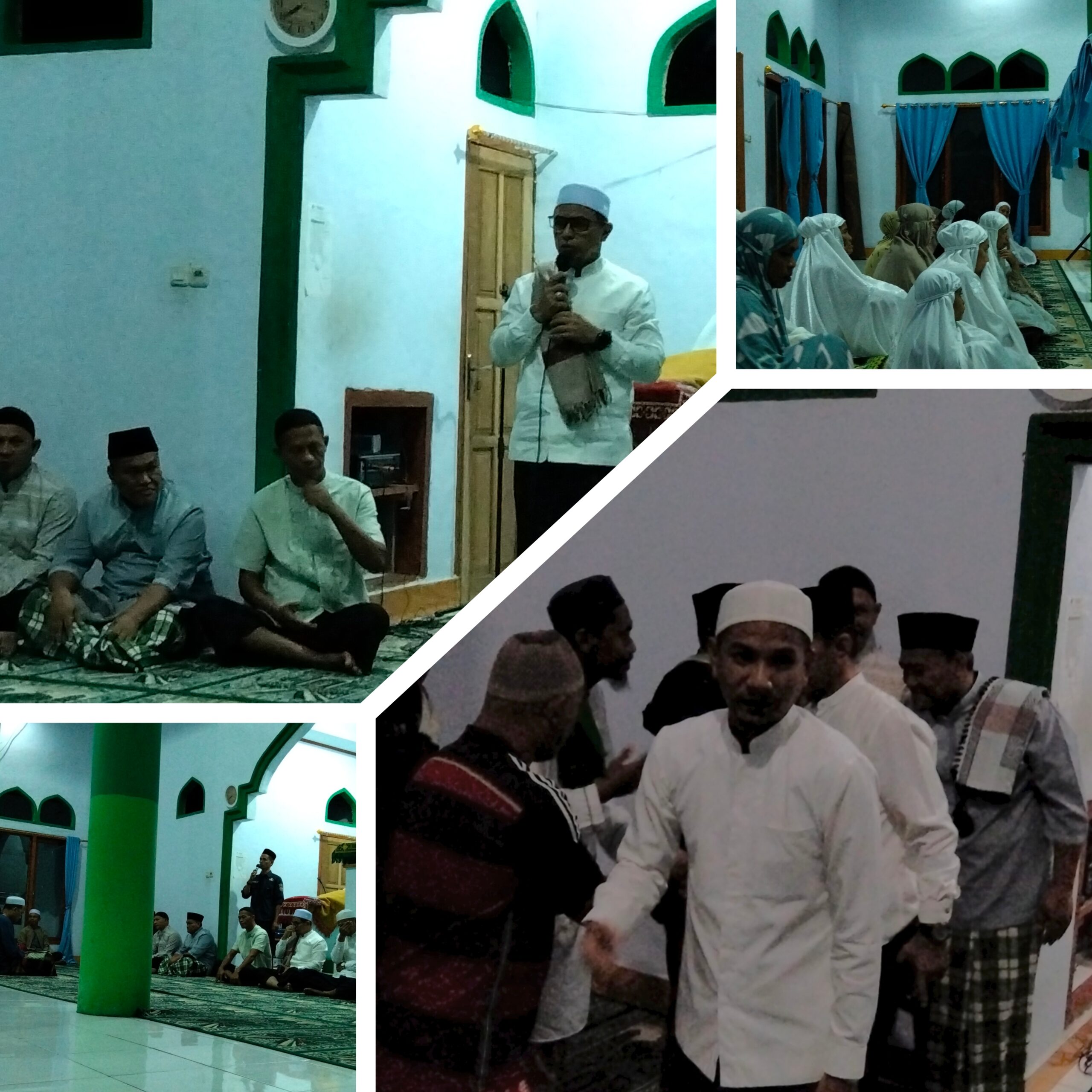 Tampak Bupati Sirajudin Lasena dan Wakil bupati Mohammad Aditia Pontoh di acara suling di masjid Al-falah Desa Tanjung Buaya. (Doc. Jefri)