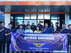 Kolaborasi Lintas Instansi dalam Operasi Gabungan Inisiasi Imigrasi Gorontalo di Kabupaten Gorontalo Utara.(Foto: Dok. Imigrasi Gorontalo)