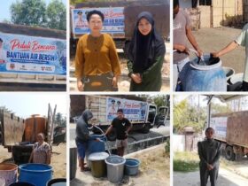 Palma Group salurkan lebih dari 100 ribu liter air bersih gratis dalam 14 hari untuk membantu Warga terdampak kemarau.(Kolase foto dok. Palma Group)