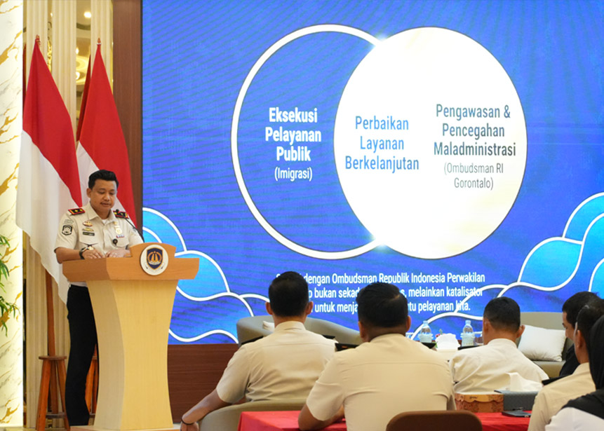 Imigrasi Gorontalo Gandeng Ombudsman untuk Tingkatkan Kualitas Layanan kepada Masyarakat.(Foto: Dok. Imigrasi Gorontalo)