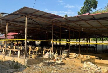 Lokasi pengolahan tambang ilegal di Kabupaten Bone Bolango. (Foto: Dok. Polri)
